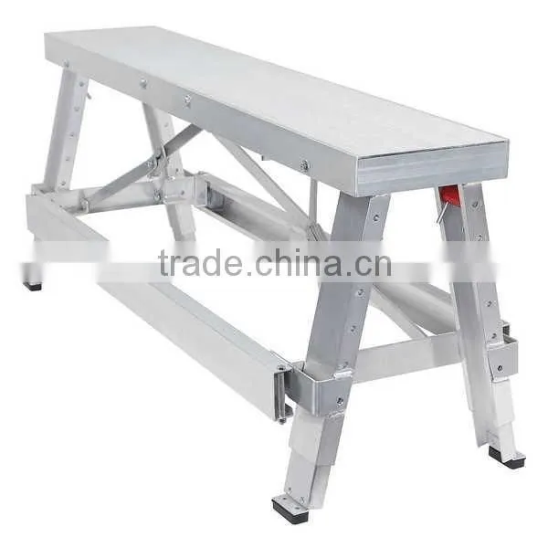 Adjustable Height Drywall Taping & Finishing Walk-Up Bench