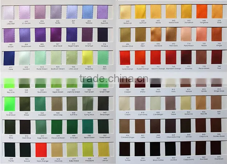 2015 Wholesale Decorative Polyester Satin Ribbon