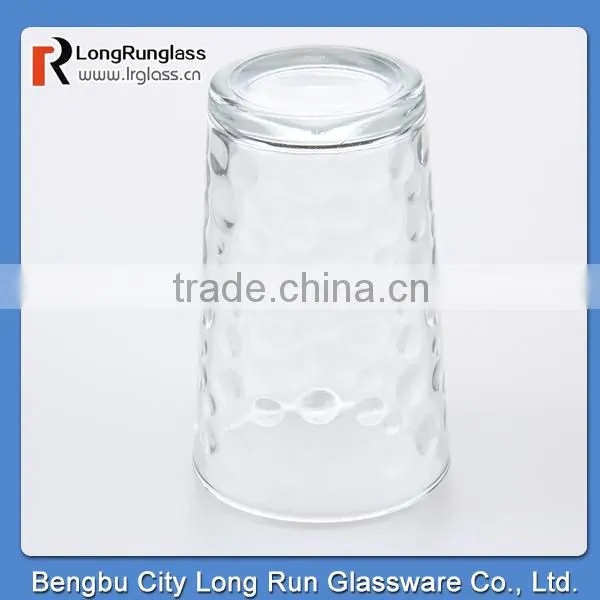 LongRun 450ml transparent raindrop fancy dirnking water glass/ juice mug