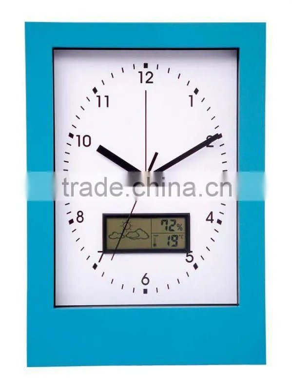 Clock with weather forecast