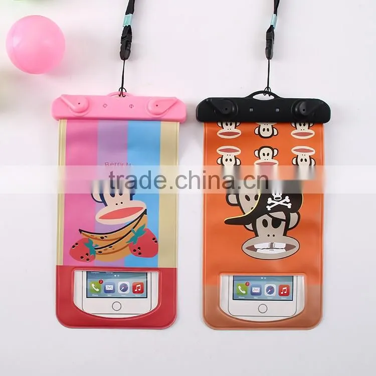2016 new arrival Swimming drifting sea mobile phone silica gel compass waterproof bag