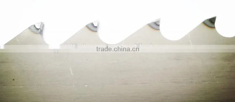 Tungsten carbide tipped hard alloy band saw blade
