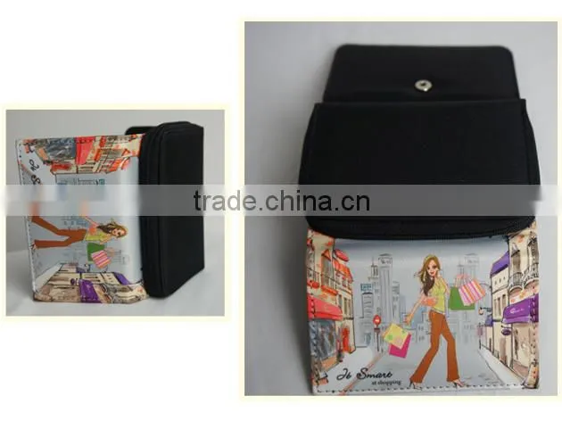 JSMART folded wallet short wallet colorful digital printing no MOQ custom-made souvenirs