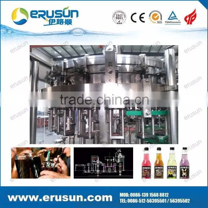 Fully automatic glass bottle orange bottling machine