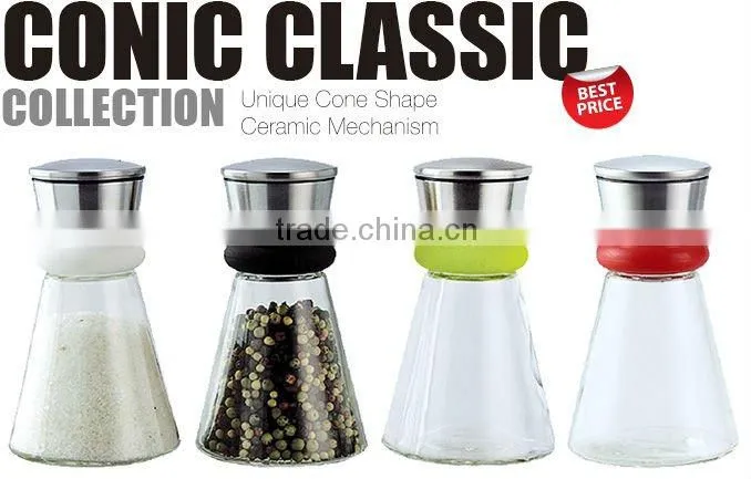SINOGLASS 12 Jars Spice Rack Set