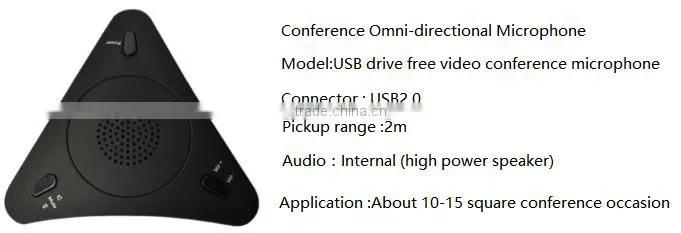 2016 USB Audio Microphone , Noise Cancelling Video Conference Omni-directional Microphone