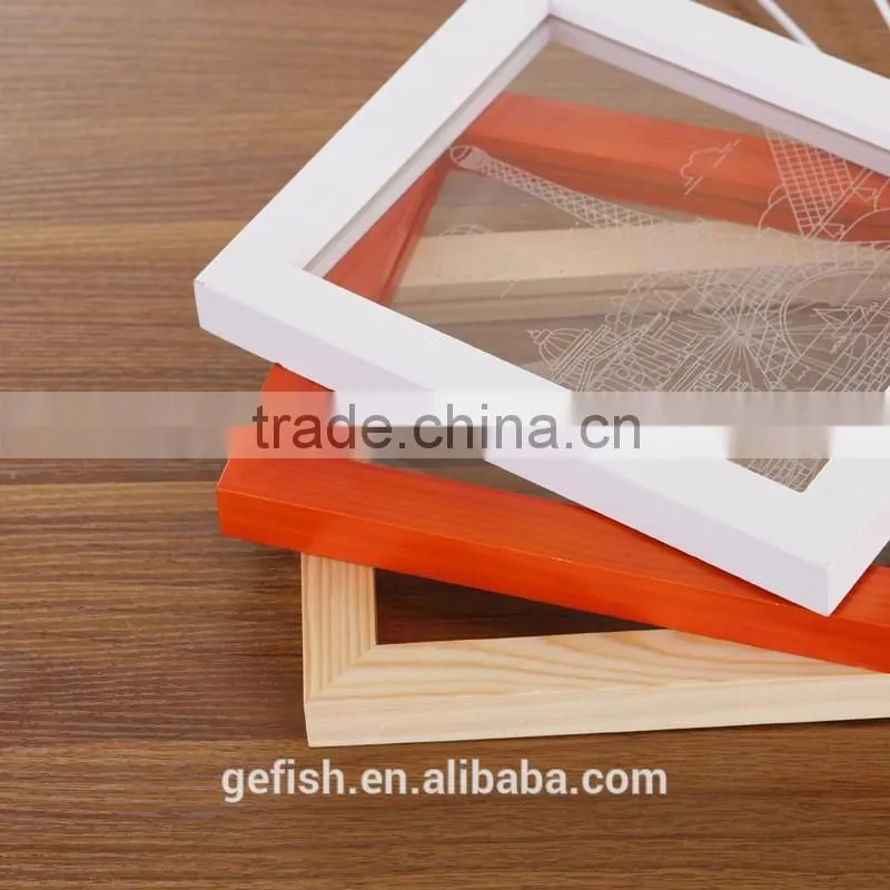 Christmas 3D night light acrylic and wood led table display lamp gift