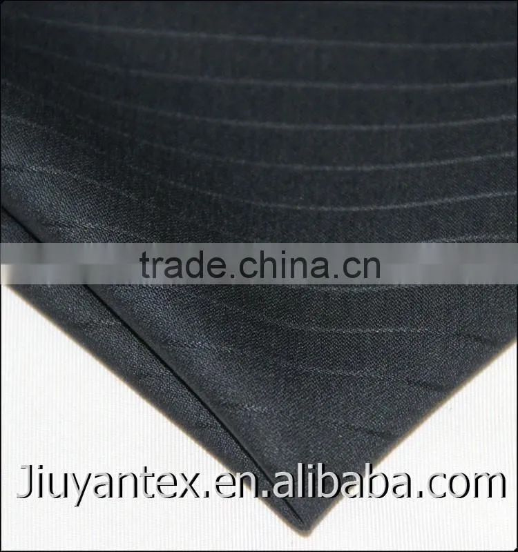 Super wool cashmere trw stripe woven Shrink-Resistant England style high quality men suiting fabric with customized selvedge