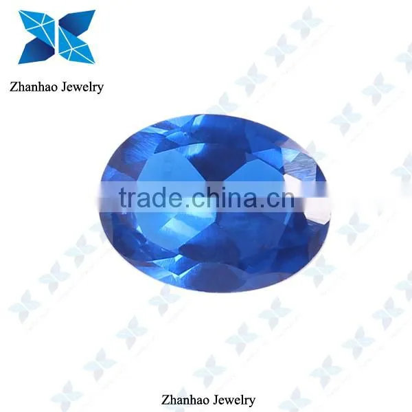Oval cut rough synthetic spinel colored gems