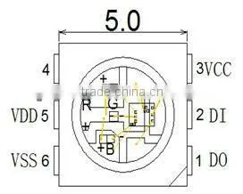 RGB LED strip digital led strip 60/m WS2812B