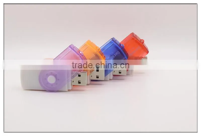 mini colorful rotatable smart chip card writer and reader with 4 slots(OS-CR135)