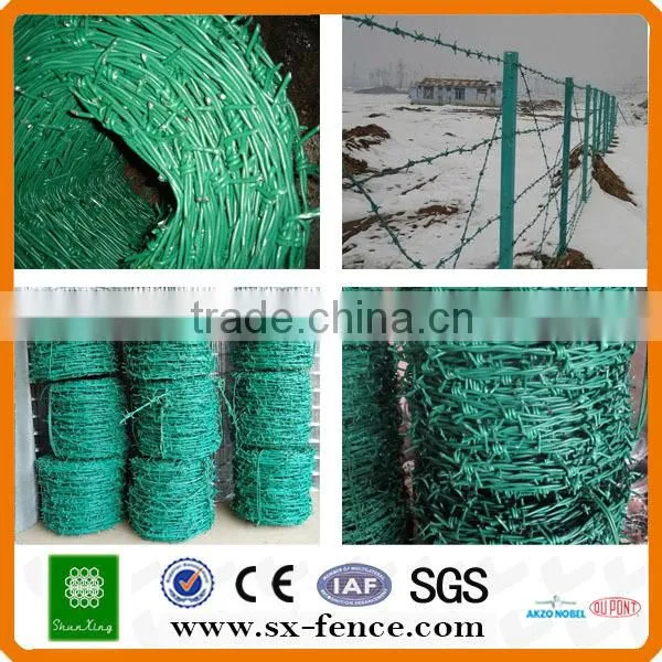 ISO,SGS,BV Anping shunxing factory high quality galvanized barbed wire
