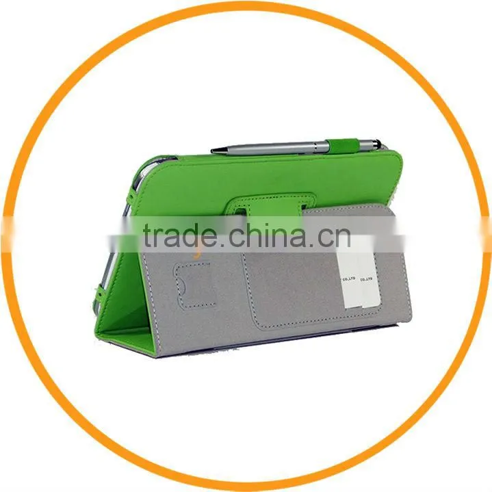 PU Leather Cover for Samsung Galaxy Note 8.0 N5100 with Stylus Holder Hand Strap Green from Dailyetech