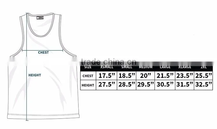 Wholesale Cotton White Plain Tank Top Men