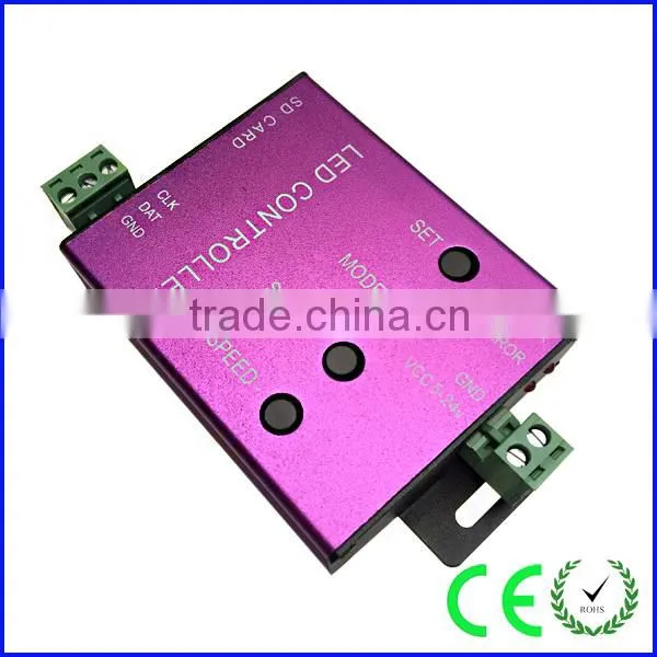 high quality SD card t1000 full color wireless led controller