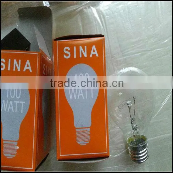 E27 B22 40W 60W 75W 100W incandescent standard frosted bulb