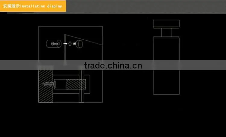 Custom different material glass standoff with high quality