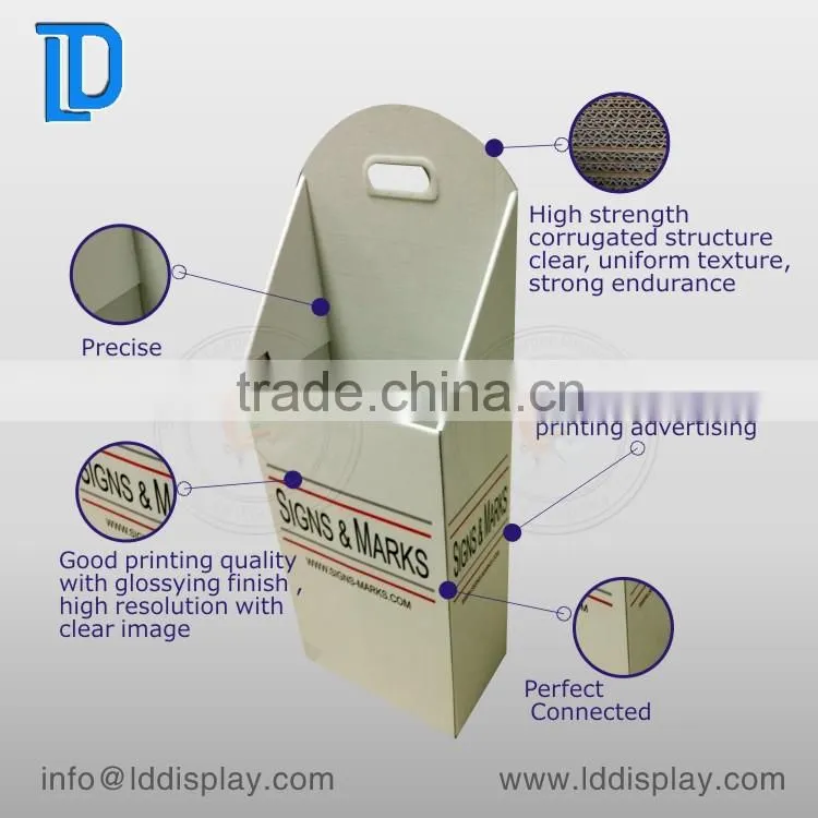 Paper cardboard trolley display , trolley box stand