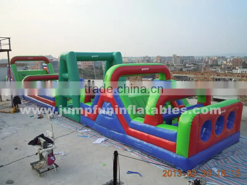 Full printing dragon obstacle course for children,Hot rental Inflatable bouncy castle/Jumping house adventure