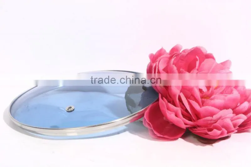 C type glass lid with stainless steel pan