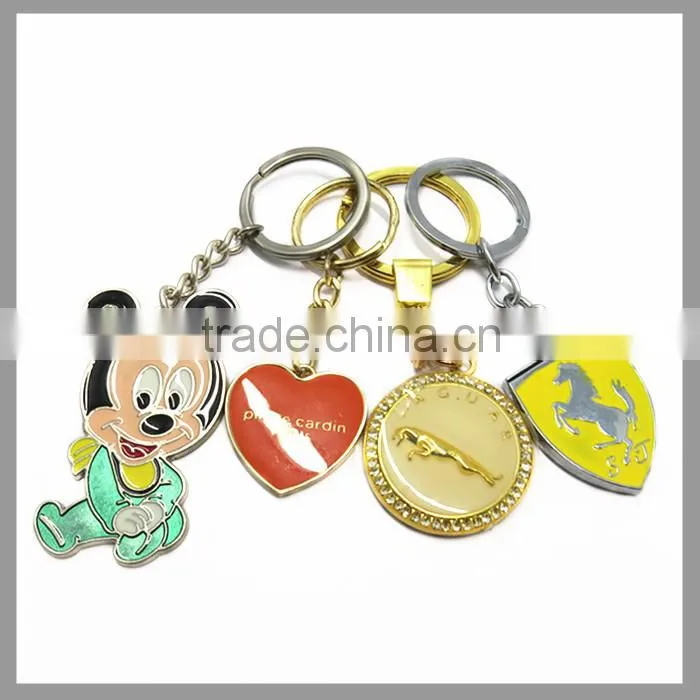 Fancy Metal Key Chain Rings For Decoration