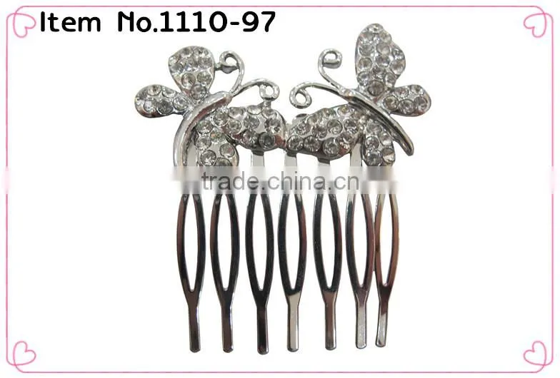 Hot sale!!! vintage wedding hair combs metal hair side combs