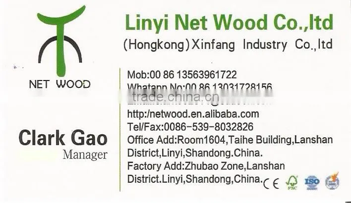 white melamine plywood price with WBP glue and hardwood core for kitchen carbinet
