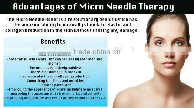 acne treatment device microneedle dermaroller titanium derma roller with low price for sale