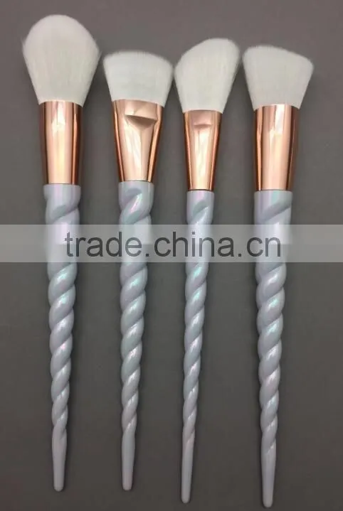 10PCS Makeup Brushes Gradient color Spiral Handle Cosmetics Make up Tools