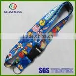 Custom brand own zip lanyard from china factory