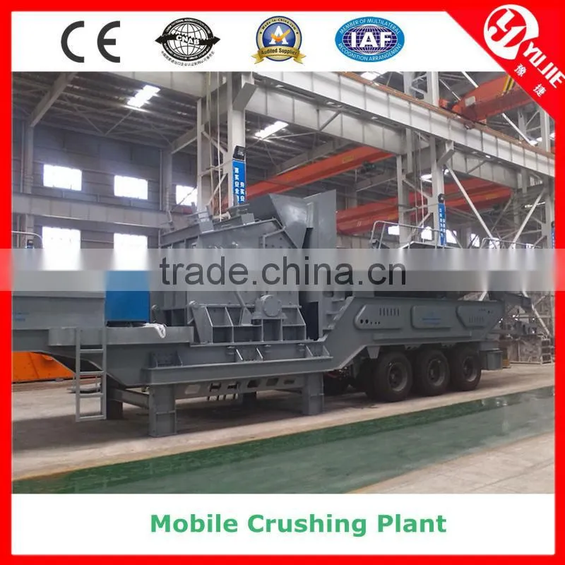 Trailer-Mounted 150-200T/H Mobile Mining Crushing Plant for Sale