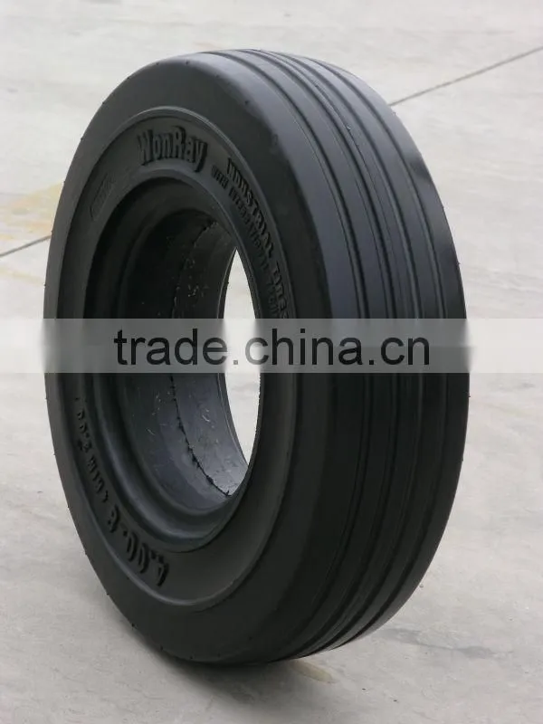 266*160 solid tires for tractor trailers on seaport with high quality