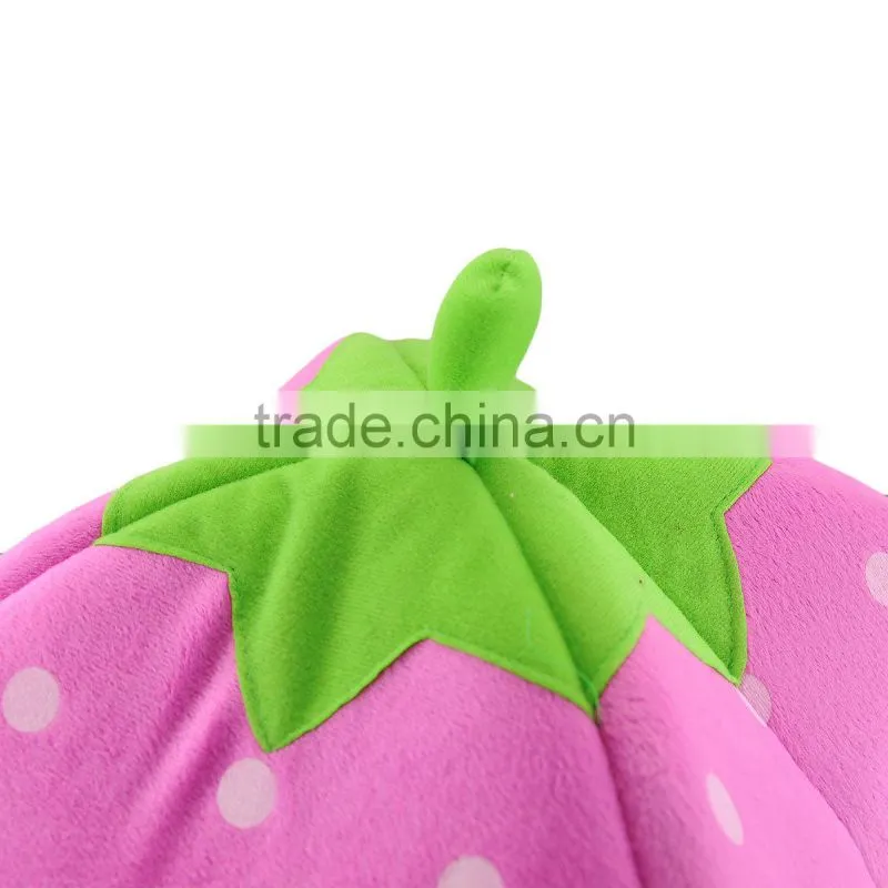 New Arrival Foldable Strawberry Shape Sponge Cut Dog Cat pet Tent Bed