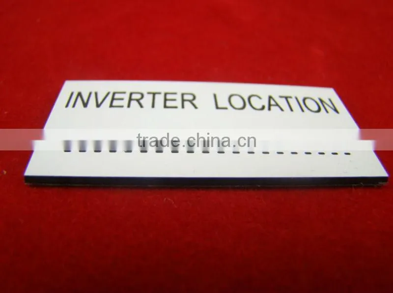 engraved ABS plastic Tag