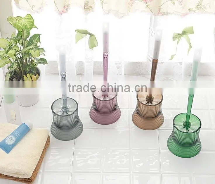 2016 newest high quality crystal cleaning plastic toilet brush holder