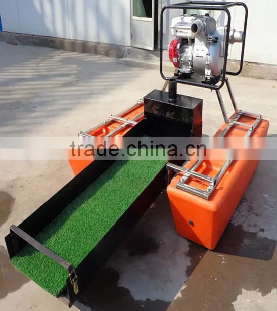 Chinese Mini portable gold dredger in small river