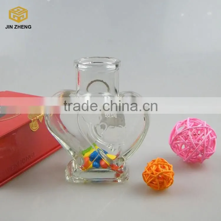 hexagonal hot drink cola water glass bottle with neck and plastic flap
