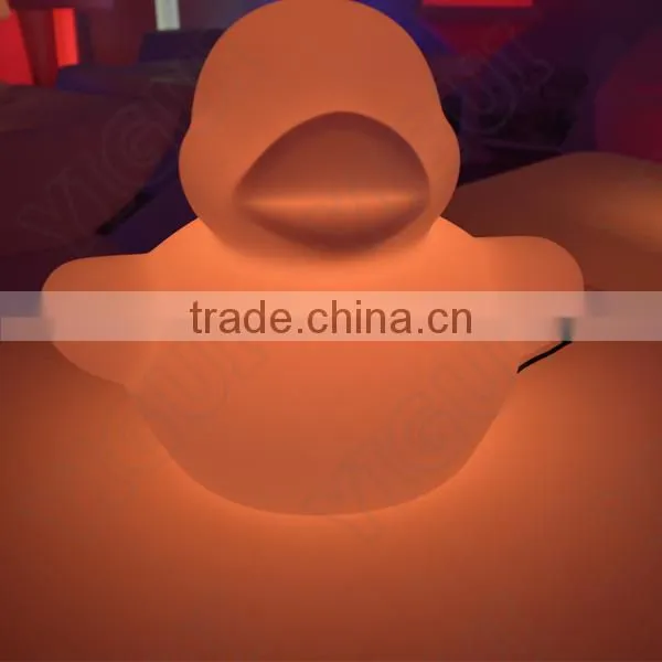 high quality waterproof changing colors Color and Electric Power Source LED duck Light
