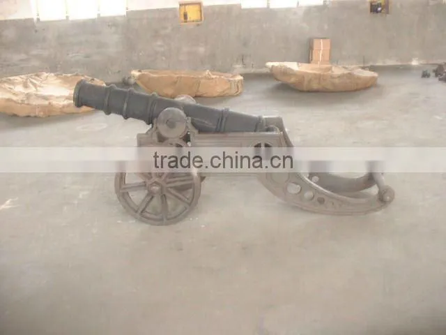 antique model cast iron cannon