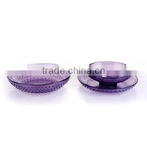 colorful glass bowl tableware