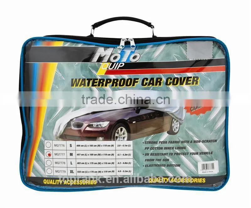 TOPRANK 483X175X119CM grey PEVA folding car body cover waterproof sun protection car cover