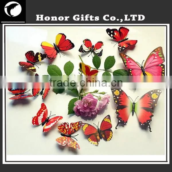 Promotional 3D Butterfly Home Decorative Mirror Sticker
