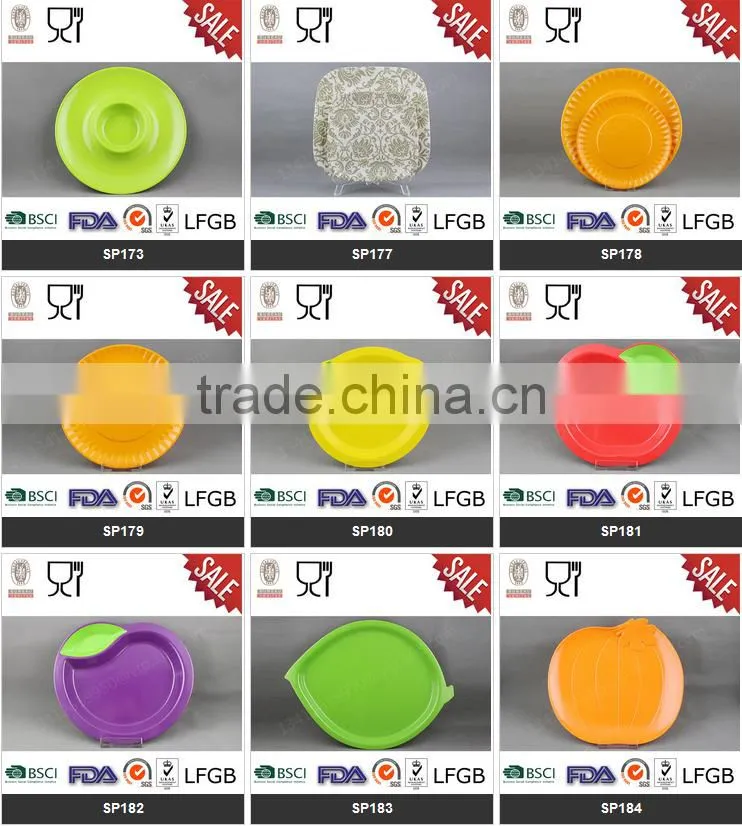 White solid color factory wholesale square sauce dish/melamine kitchenware