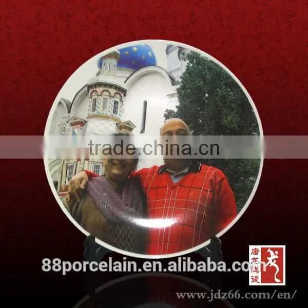 Jingdezhen OEM Chinese porcelain plate wedding anniversary