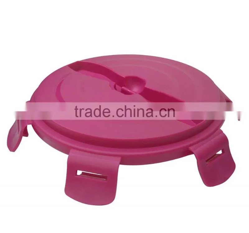 2017 hot style got the patent plastic salad box with silicone ring