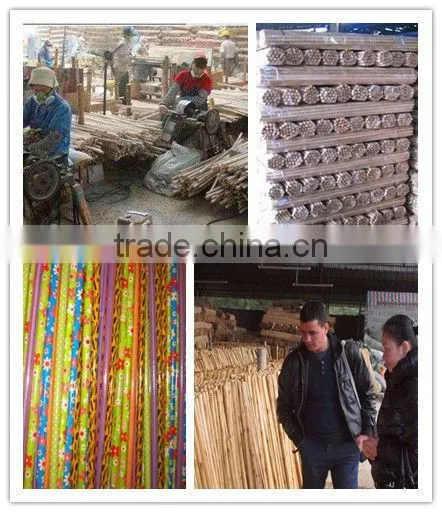 Professional machine making wooden broom handle