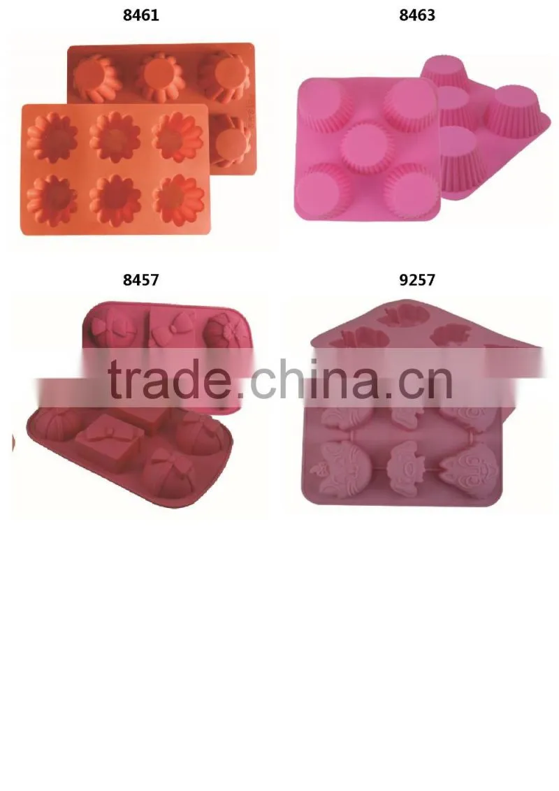 colorful silicone ice cube tray
