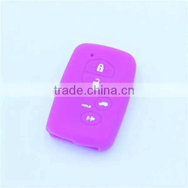 Silicone rubber key shell, key bag for toyota 5 buttons with hold buttons key bags