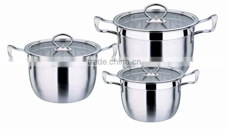 24cm stainless steel colorful high multi storage pot