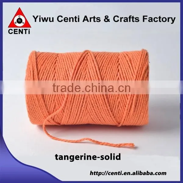 Top sale orange bakers twine orange solid bakers twine for packing gift